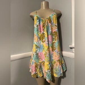 Billabong Multicolor Leaf Pattern Dress